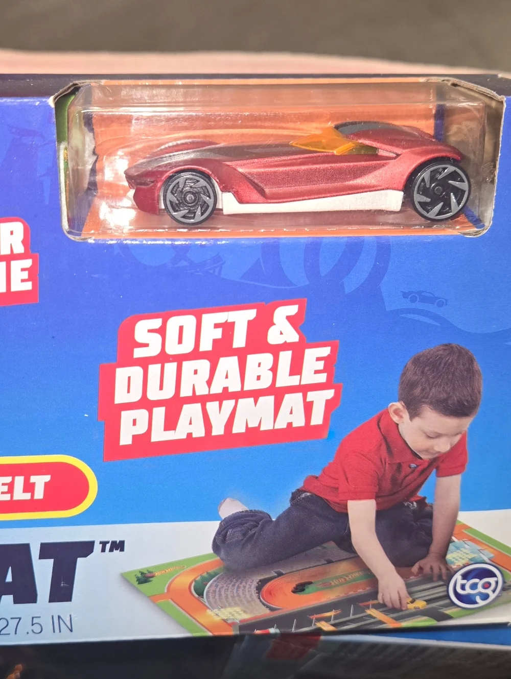 Kids Playset Of 3 - Blue & Yellow MegaMat Action Track